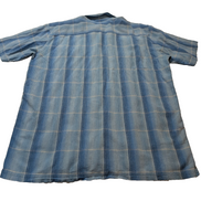 Chemise Patagonia bleue à carreaux manches courtes taille XL #277msch