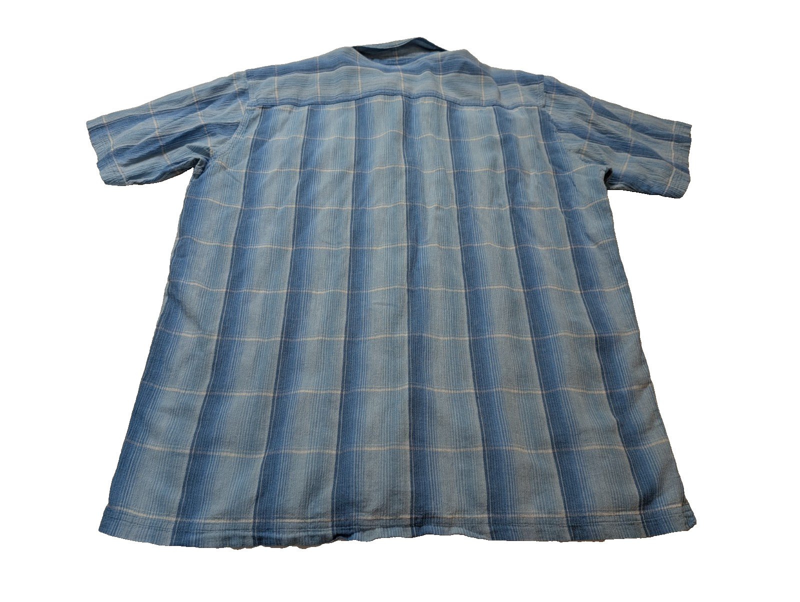 Chemise Patagonia bleue à carreaux manches courtes taille XL #277msch