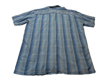 Chemise Patagonia bleue à carreaux manches courtes taille XL #277msch