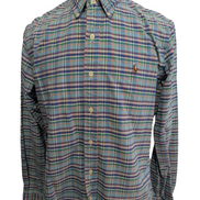 CHEMISE Ralph Lauren homme M décontracté BLEU TURQUOISE VIF ☀️