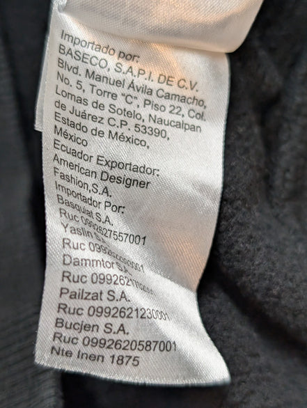 Sweat à Capuche Calvin Klein Noir - Logo Or & Blanc - Taille M