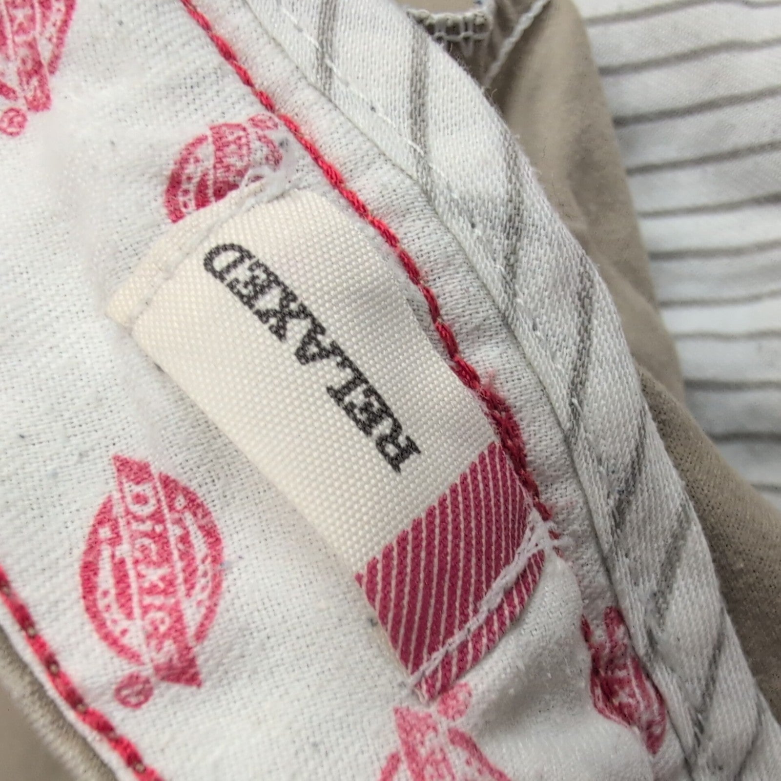 Short Dickies Chino Crème Homme W40 Coupe Droite Très Bon État
