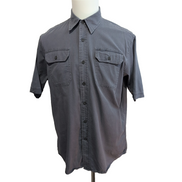 Chemise Wrangler Manches Courtes Grise à Poches Stretch FLEX Taille M