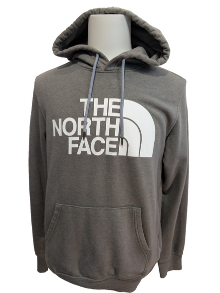 The North Face Sweat à Capuche Gris - Logo Blanc Sérigraphié - Taille M