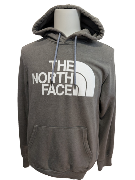 The North Face Sweat à Capuche Gris - Logo Blanc Sérigraphié - Taille M