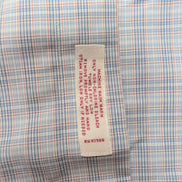 Chemise Brooks Brothers 346 M/L Bleu Carreaux Regular Fit 100% Coton