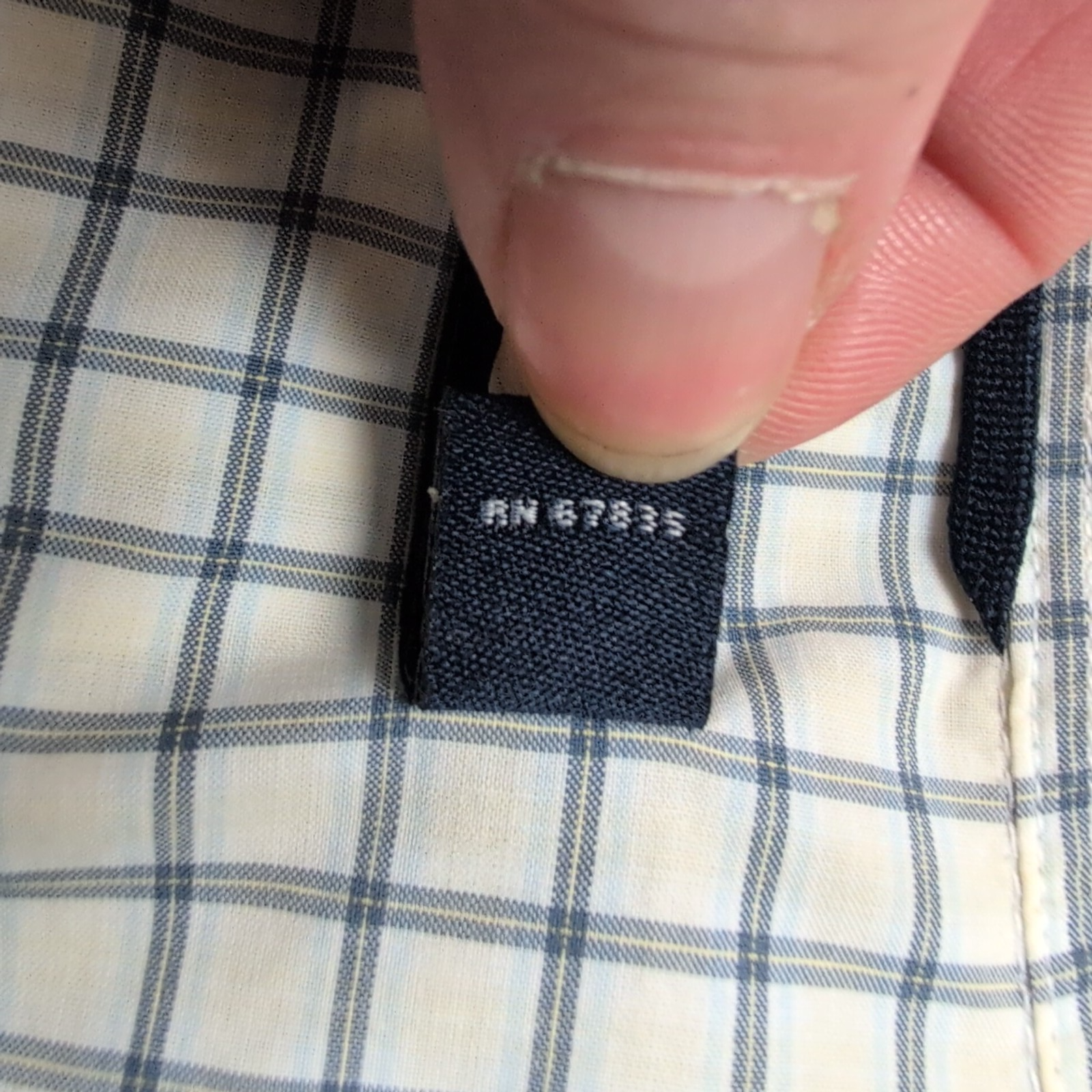 Chemise Nautica Petits Carreaux Bleu et Blanc Taille L 100% Coton Manches courte