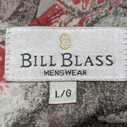 Chemise hawaïenne Bill Blass manches courtes voilier taille L #718 hawaienne
