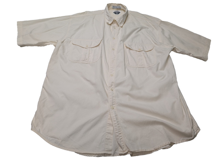 Chemise à manches courtes Dockers blanc cassé uni 2 poches taille XXL Homme
