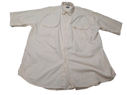 Chemise à manches courtes Dockers blanc cassé uni 2 poches taille XXL Homme
