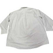 Chemise L.L. Bean blanche à rayures bleues et verte taille XXL #119e