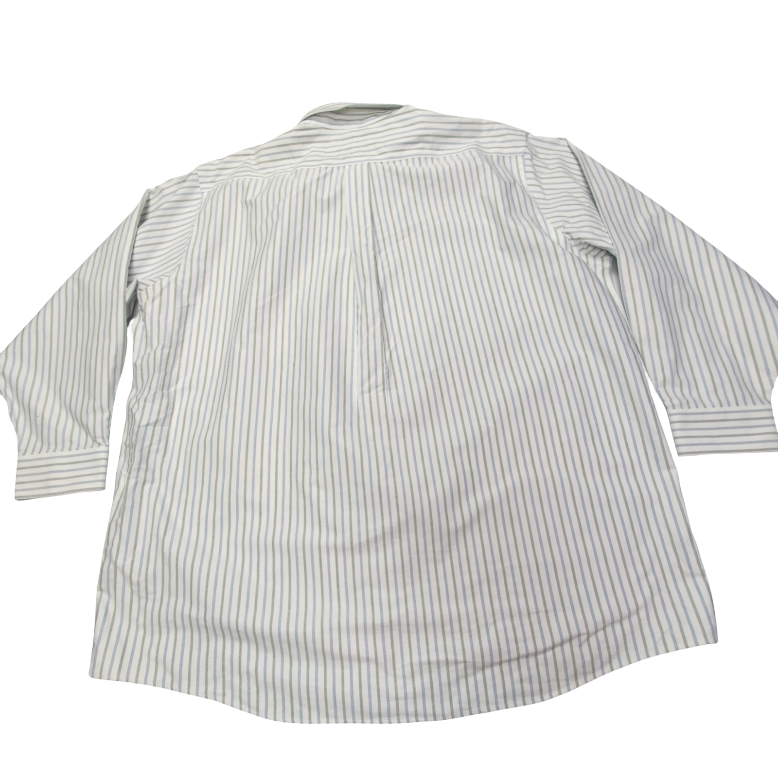Chemise L.L. Bean blanche à rayures bleues et verte taille XXL #119e