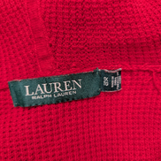 Pull Ralph Lauren (Lauren) Femme XL Rouge Foncé Capuche Plaque Logo 🏷️