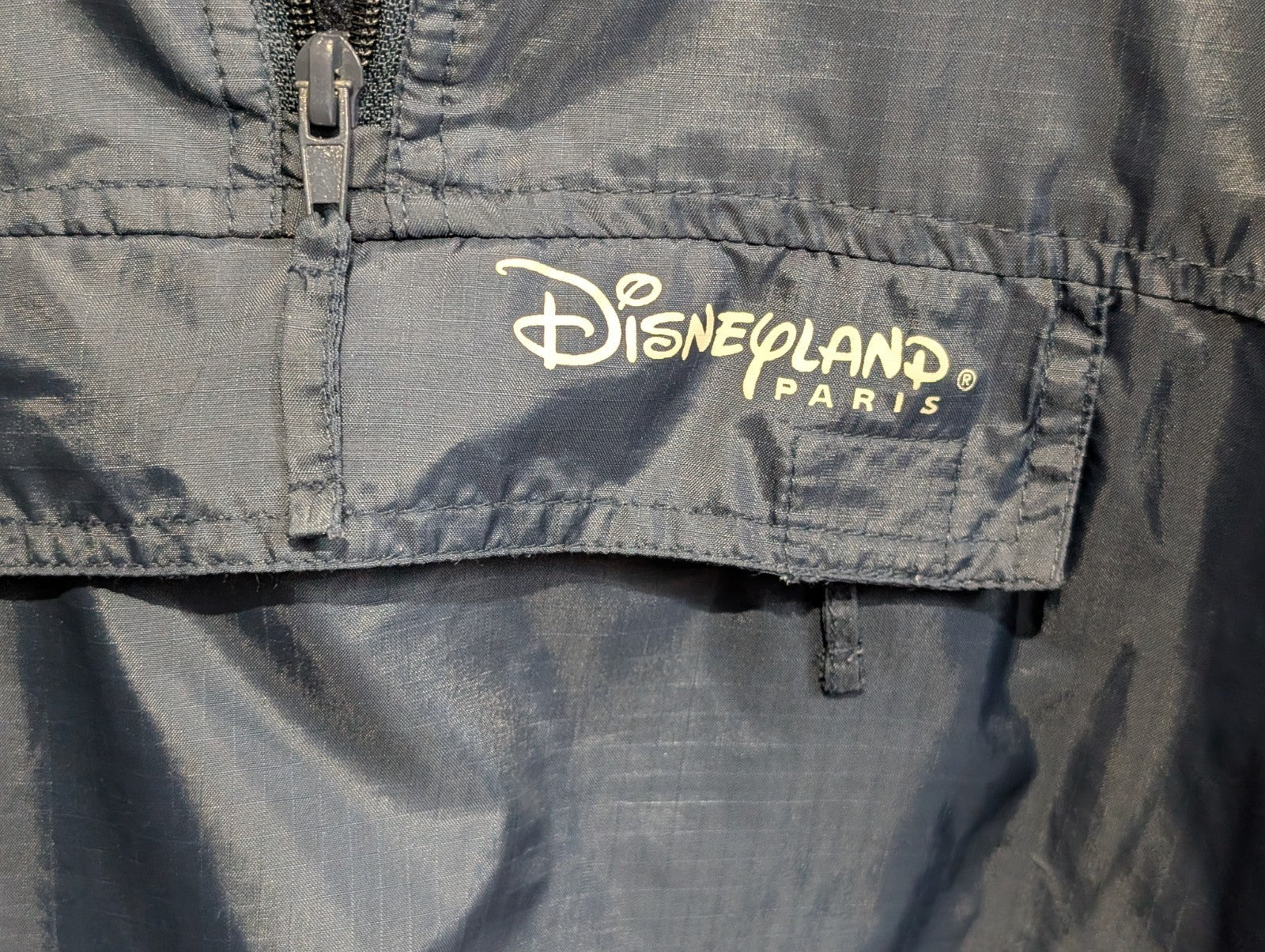 Veste Anorak Disney Land Vintage Marine S (12 ans) Coupe-Vent Doublé Polaire 🏰