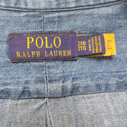 Chemise Polo Ralph Lauren 2XB 2XLT Jean Bleu QR Code Logo Marron