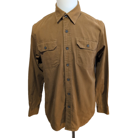 Chemise WRANGLER Marron FLEX avec Poches Manches Longues - Taille S