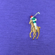 Polo manches courtes Polo Ralph Lauren XL violet logo multicolore Classic Fit