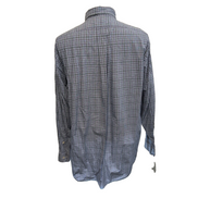 Chemise Ralph Lauren Yarmouth XL Bleue Carreaux Verts Button Down Coton