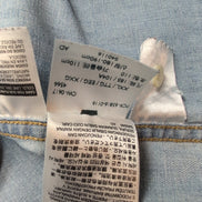 Chemise Westen Levi's Vintage Denim Bleu Clair Boutons Pressions Nacrés T. XXL