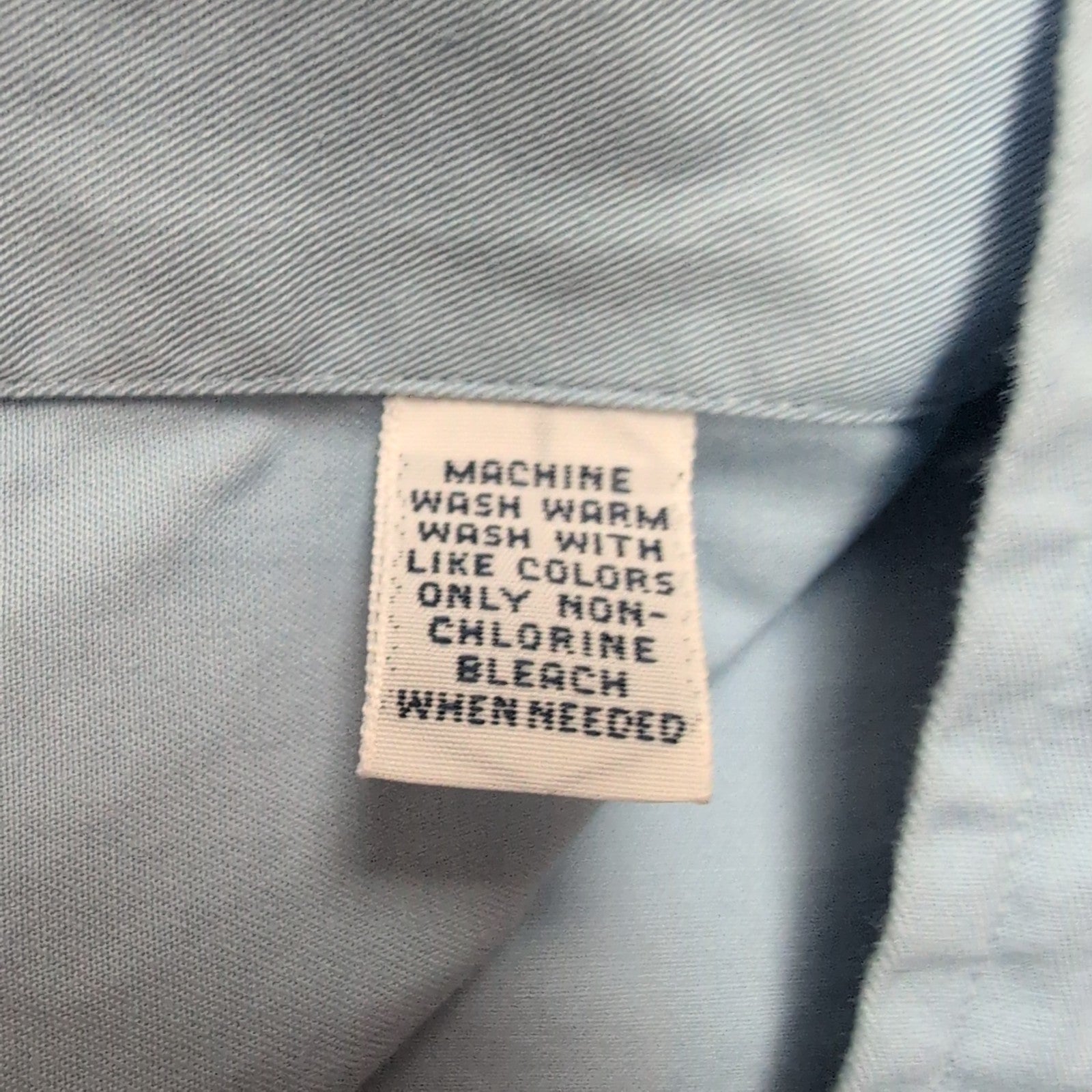 Chemise Ralph Lauren Blake Taille XL Bleu Clair Manches Courtes Logo Marron