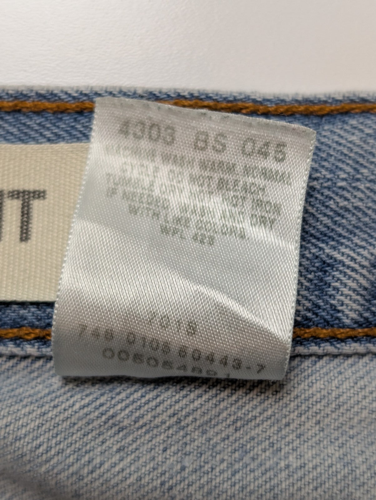 Jean Levi's 505 Regular Fit Vintage Homme W34 L34 Bleu Clair Denim Long