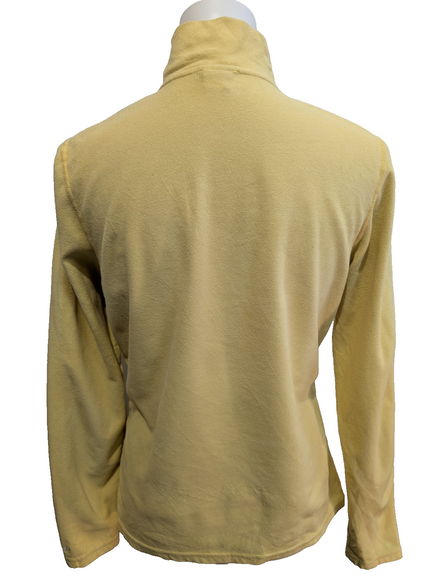 Pull Polaire Femme The North Face TKA 100 Jaune Col Zippé - Taille M