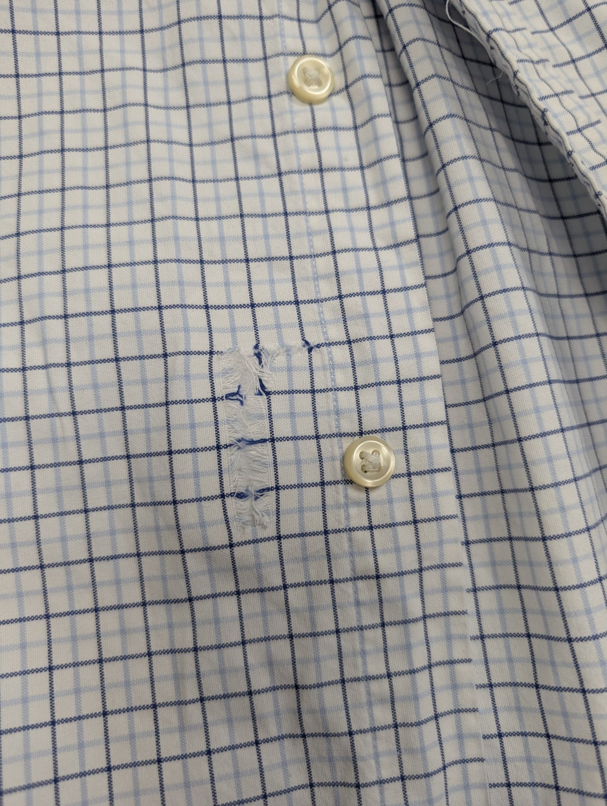 Chemise Ralph Lauren blanche à carreaux taille L/XL #2441