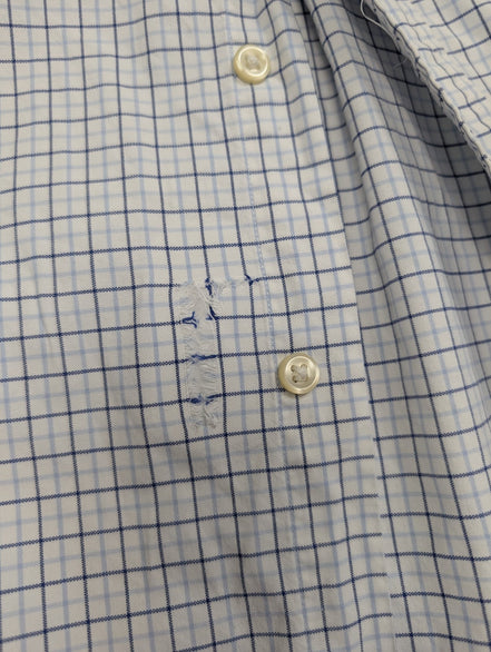 Chemise Ralph Lauren blanche à carreaux taille L/XL #2441