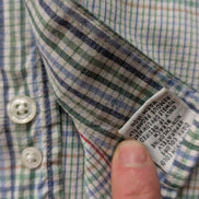 Chemise Chaps Ralph Lauren L carreaux Made in USA shirt button down écusson