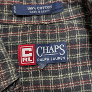 ⚫ Chemise CHAPS Flanelle Coton Tartan Sombre M |296S