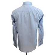 Chemise Todd Shelton L Neuve Étiquette Slim Fit 100% Coton Bleu Unie