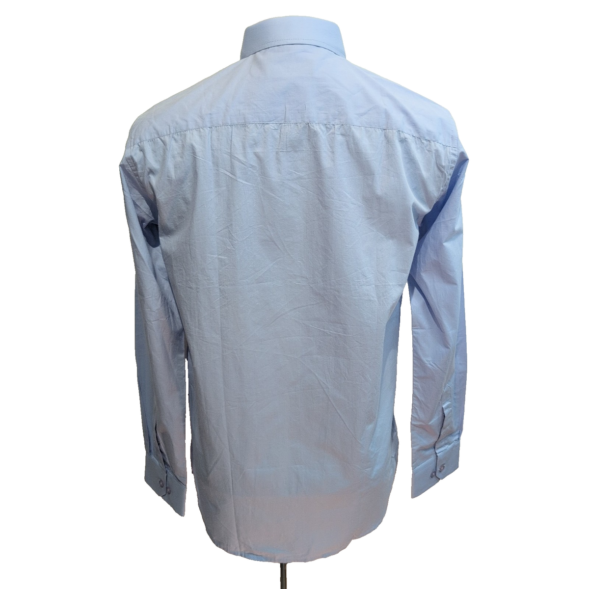 Chemise Todd Shelton L Neuve Étiquette Slim Fit 100% Coton Bleu Unie