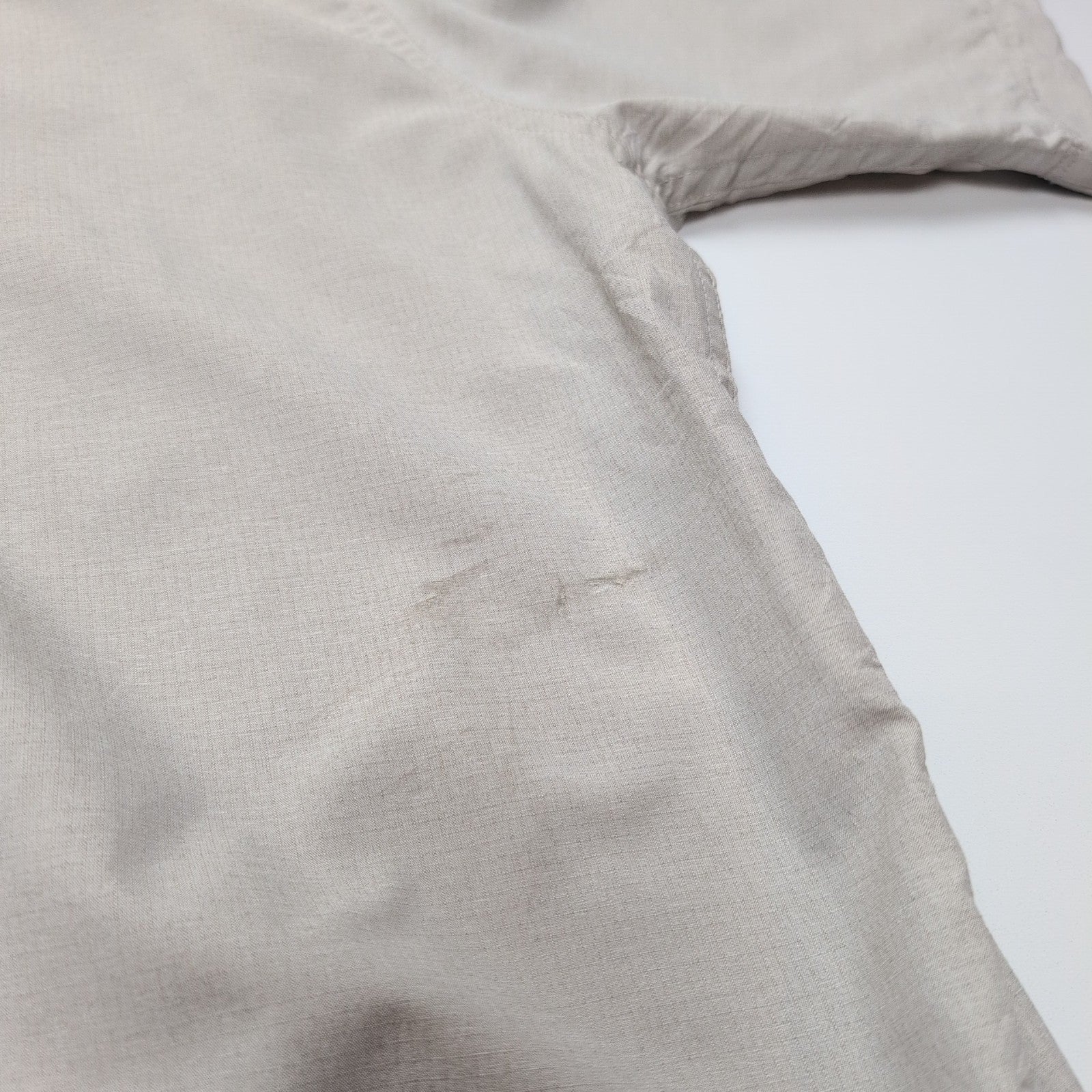 Chemise Wrangler Manche Courte Crème Nylon Taille L Deux Poches
