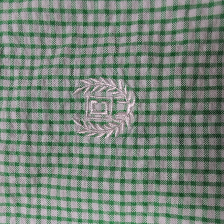 Chemise CHAPS verte à carreaux manches courtes taille L #2e