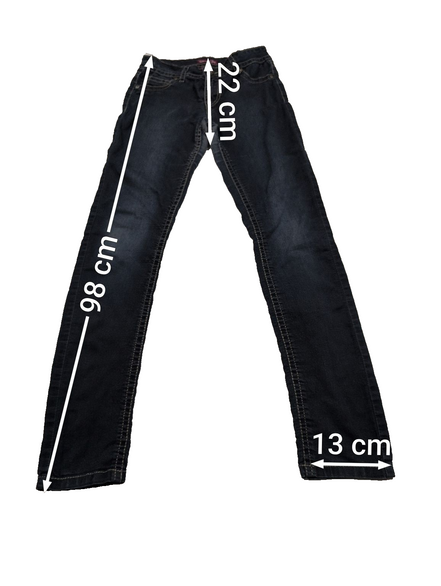JEAN Fille RECRUIT GIRL Taille 14 ans (M) Coupe Slim Fit Denim Stretch