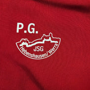 Veste de survêtement Adidas Rouge Taille L (Taille grand - Mesures réelles)