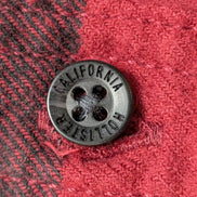 HOLLISTER Flanelle Épaisse Rouge Noir S Logo Brodé EE Boutons Gravés | 329S