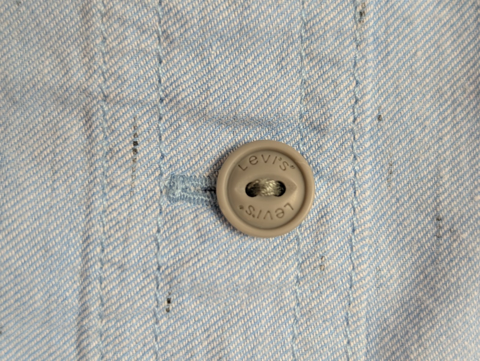 CHEMISE LEVI'S Coton Bleu Ciel XXL Homme Motif 2 Poches Manches Roulables