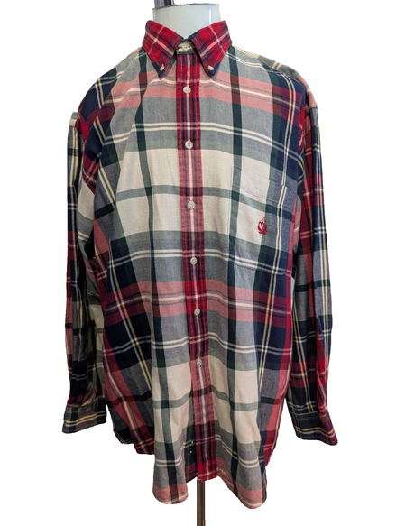 CHEMISE NAUTICA FLANELLE XL ROUGE VERTE Carreaux VINTAGE Lumberjack