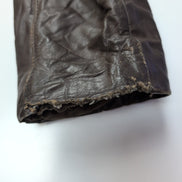 🧥 WILSONS LEATHER Blouson Cuir Marron Doublure Sherpa Hiver Taille 40 M/L |38c