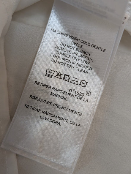 Pull Lauren Ralph Lauren Femme Blanc Crème Doublé Coton Taille M Excellent État