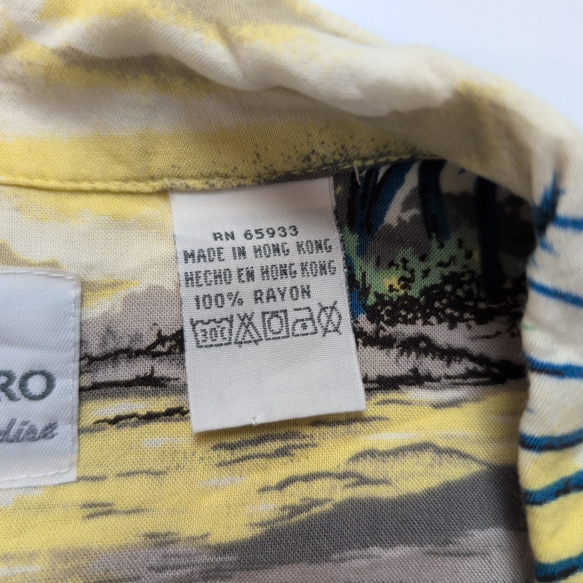 Chemise Hawaïenne Point Zero Taille XL Palmiers 100% Rayonne Hong Kong