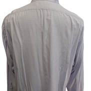 Chemise Polo Ralph Lauren Shirt L XL Andrew Lila Micro-Carreaux Col Mao Officier