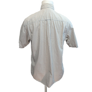 Chemise Nautica M Crème à Carreaux 100% Coton Manches Courtes