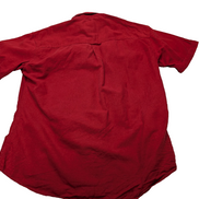 Chemise CHAPS rouge uni manches courtes taille M logo brodé 1 poche homme