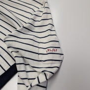 Pull femme LAUREN Ralph Lauren blanc marine rayures coton manches longues S