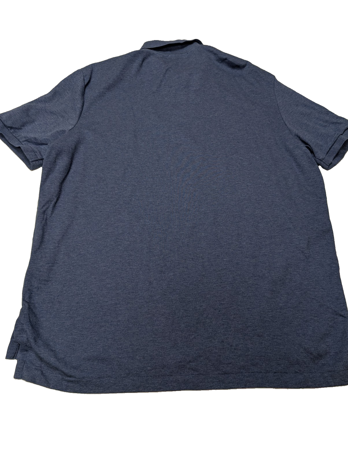 Polo manches courtes Polo Ralph Lauren XL bleu chiné logo orange Pima Soft Touch