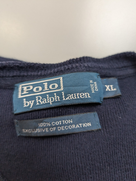 Pull Polo Ralph Lauren Bleu Marine Logo Vert - Style Sweat-Shirt - Taille XL