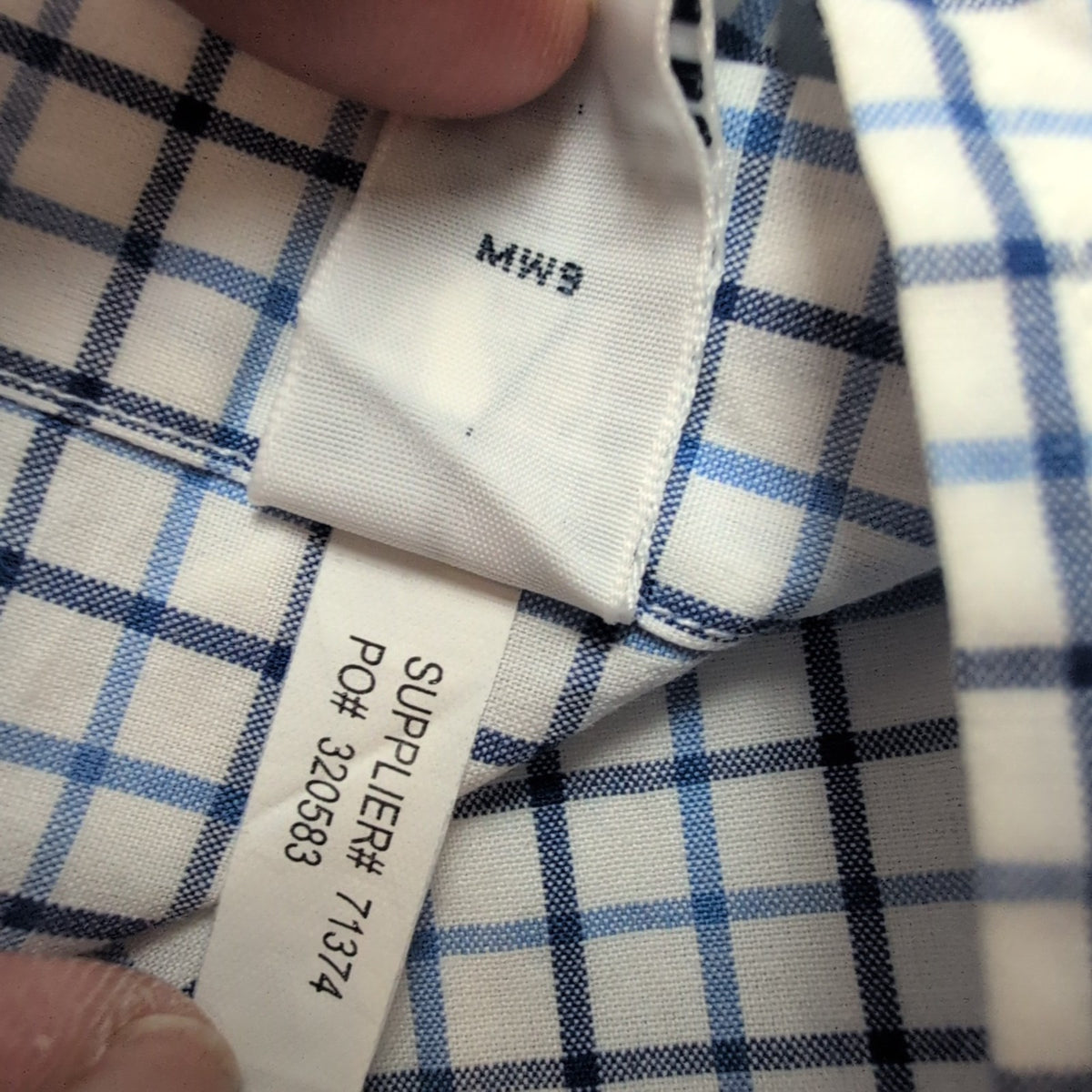 Chemise Ralph Lauren Classic Fit S Blanc Bleu Carreaux Manches Longues
