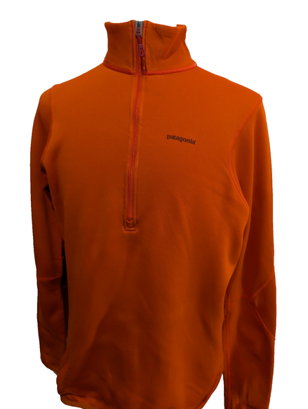 Sweat Polaire Patagonia Polartec Orange Zippé - Homme Taille L